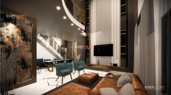 4BHK Duplex Villa Plan – East Facing 40x50 Vastu Layout | CozyCraft Homes